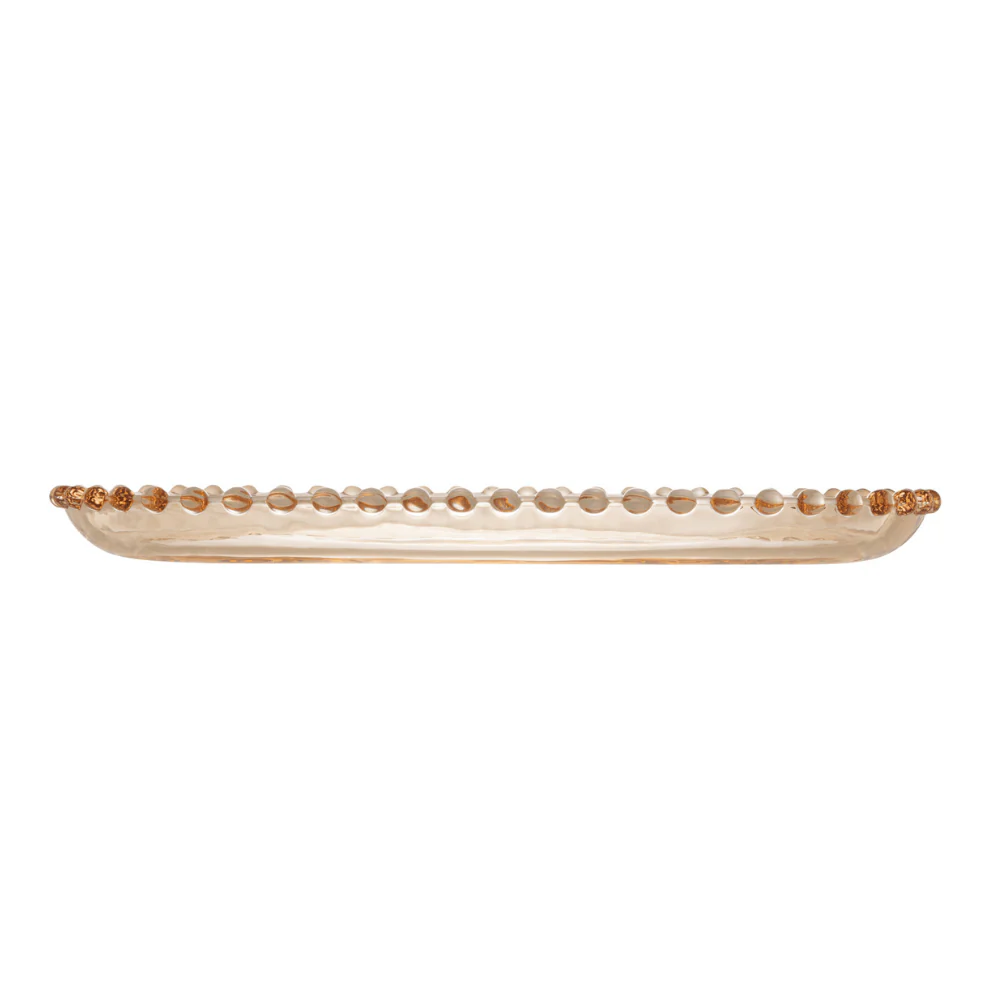 Travessa de Cristal Oval Pearl Âmbar - 30 cm - Image 6