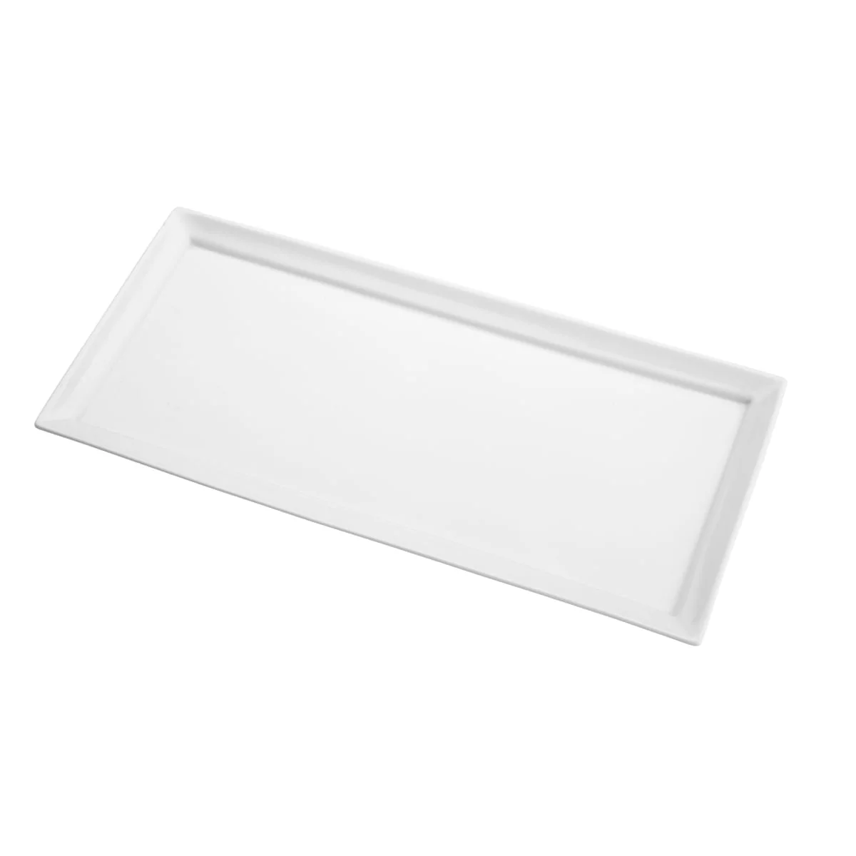Travessa de Porcelana Retangular Branca 35cm