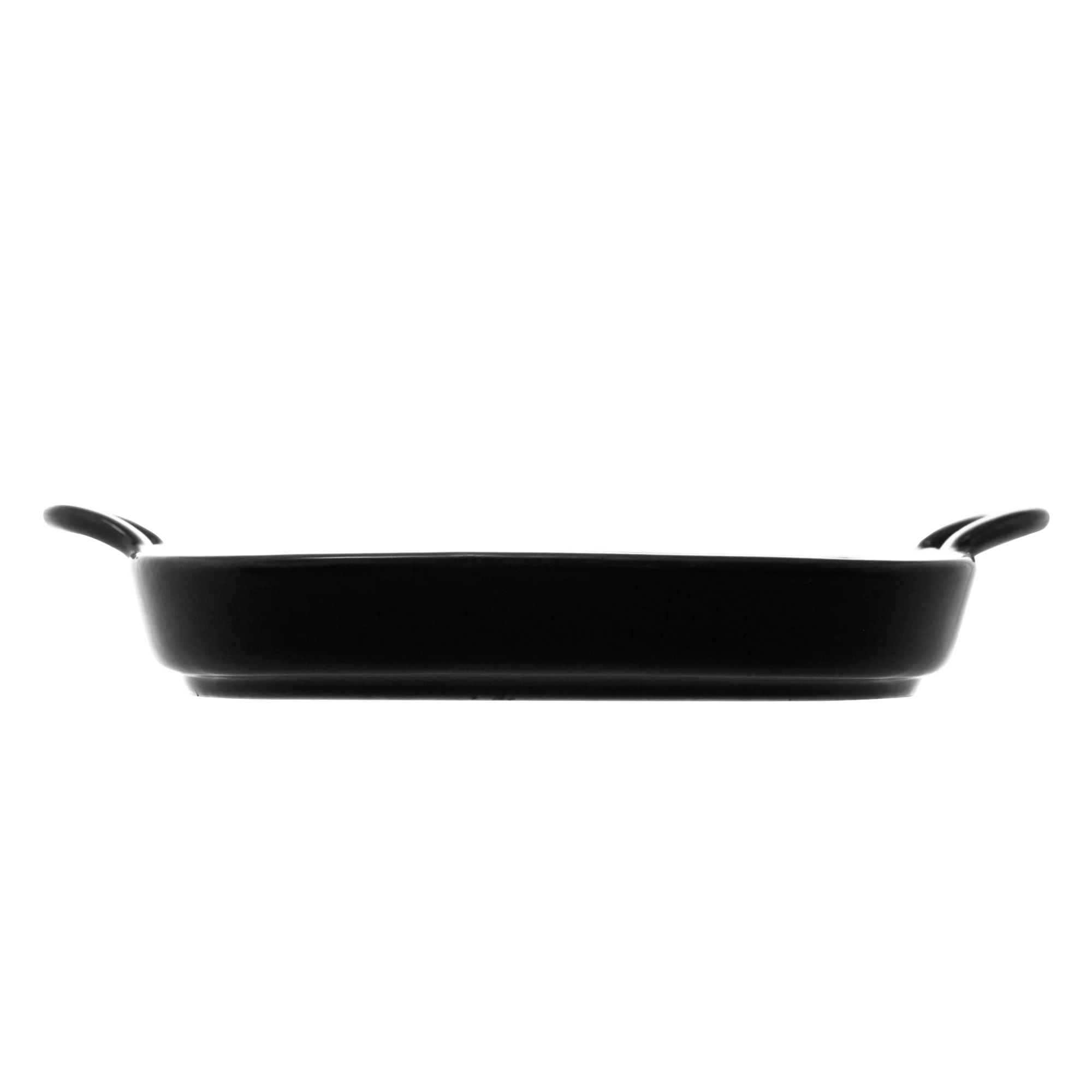 Travessa Grill Porcelana Com Alças Nordica Preto - 19 cm - Image 4
