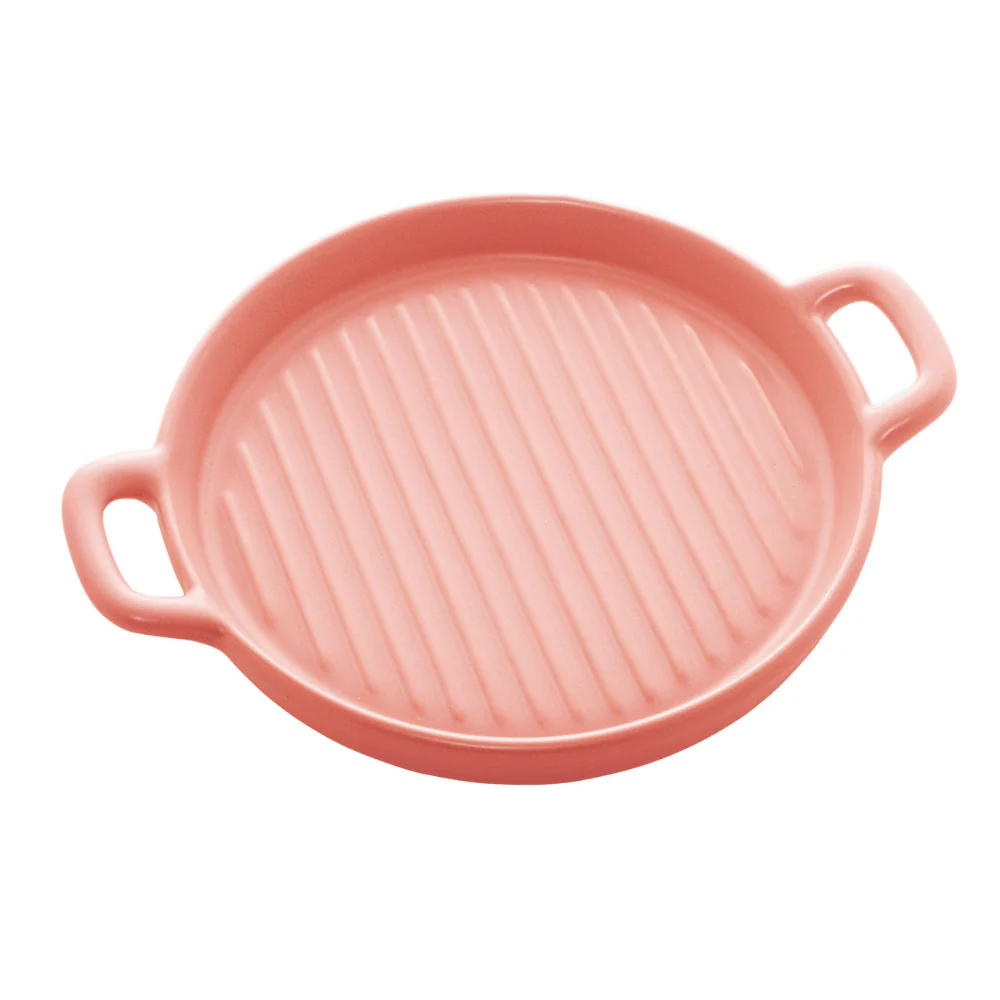 Travessa Grill Redonda Porcelana Nordica Rosa Matt - 23 cm - Image 3
