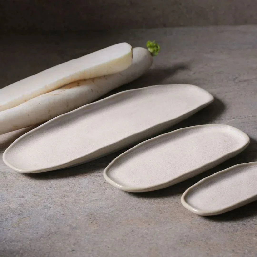 Travessa Oval Orgânica Latte Off White 23cm - Image 3