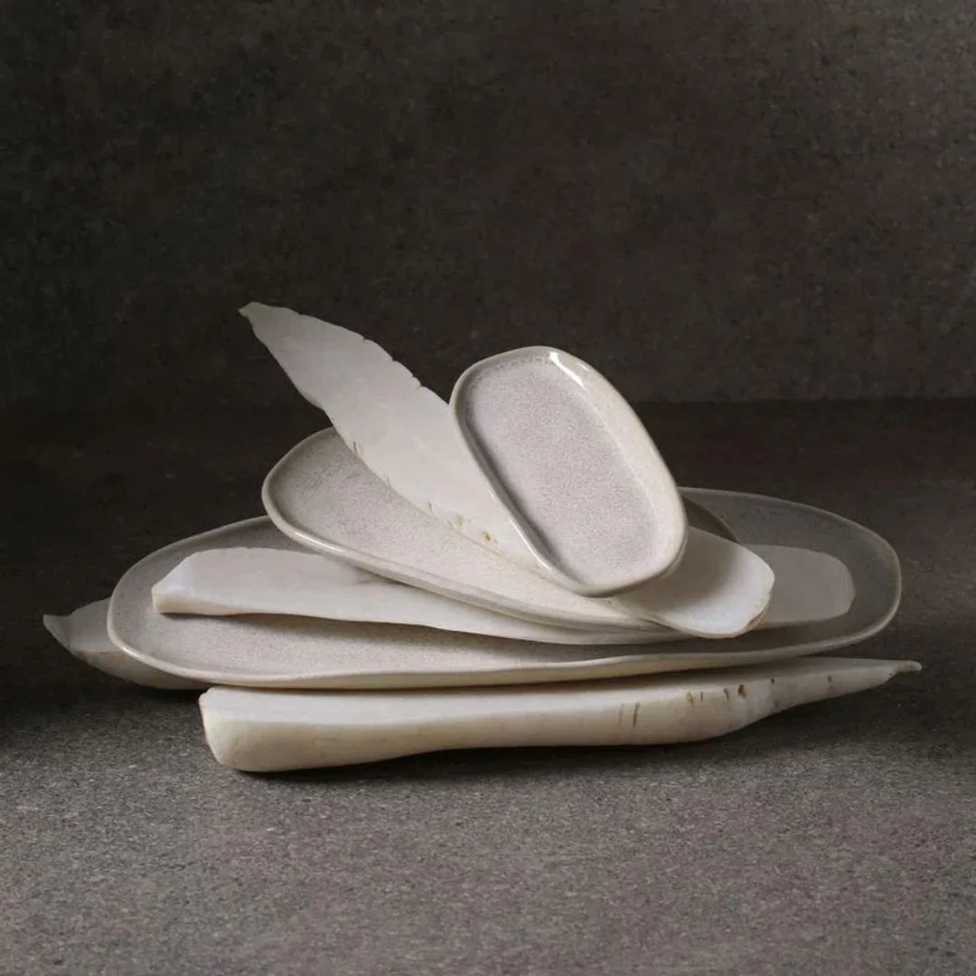 Travessa Oval Orgânica Latte Off White 23cm - Image 4