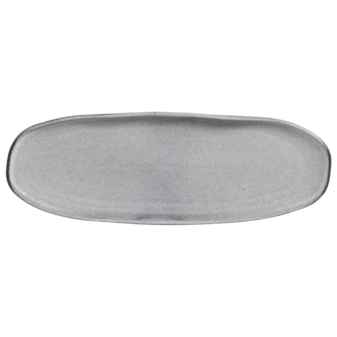 Travessa Oval Rasa Orgânica Dust Cinza 36cm - Image 4