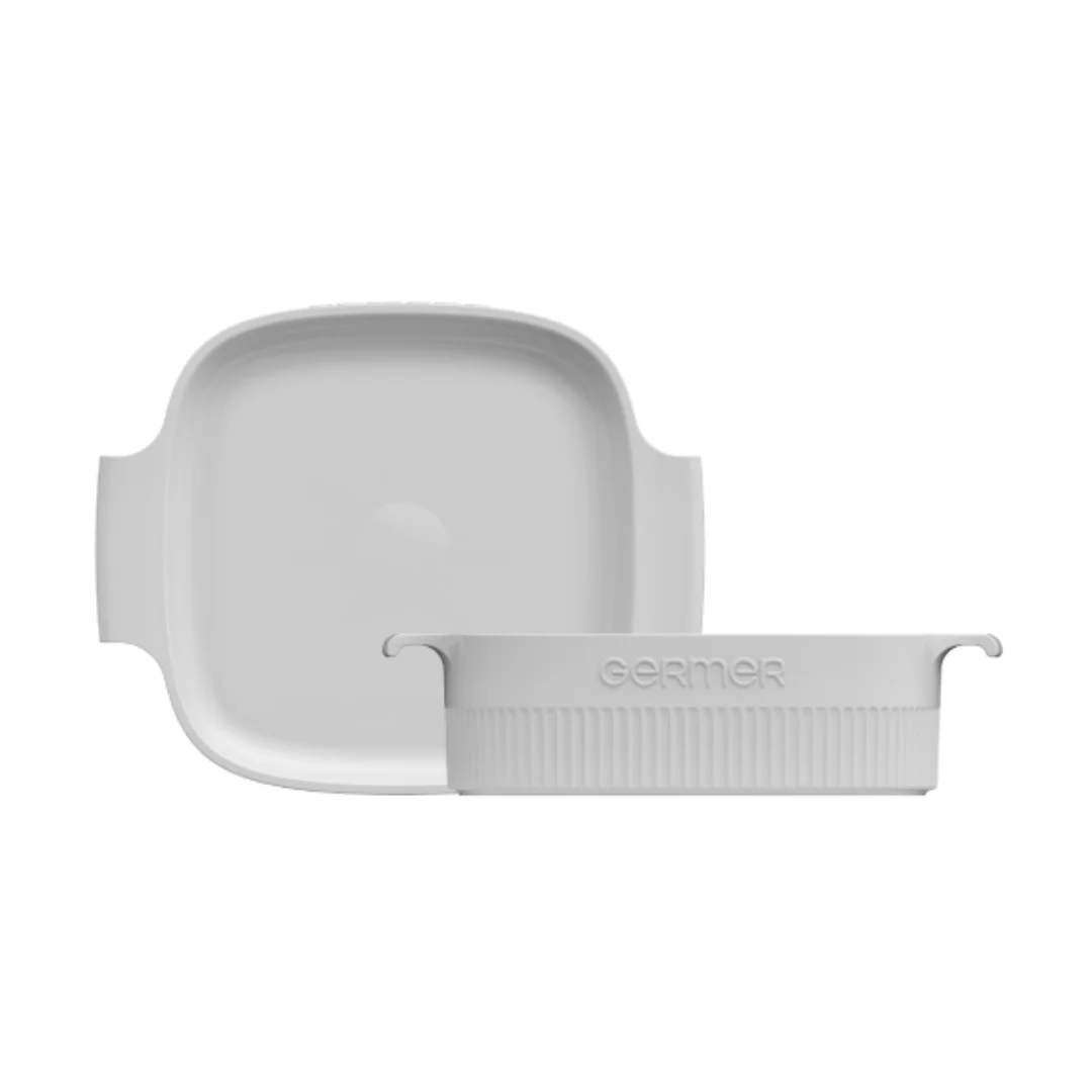 Travessa Quadrada Branca 21cm