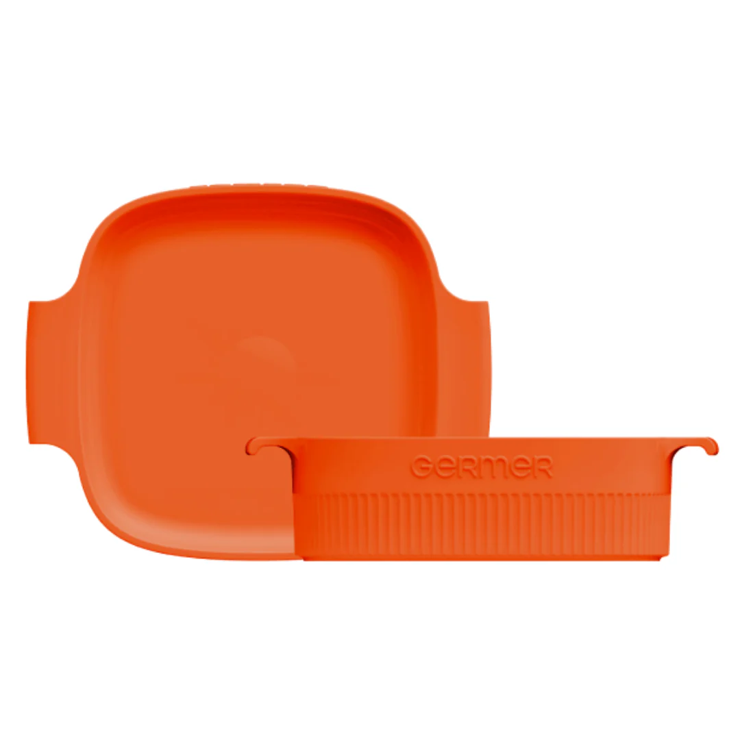 Travessa Quadrada Laranja 21cm