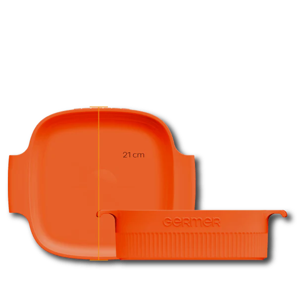 Travessa Quadrada Laranja 21cm - Image 2