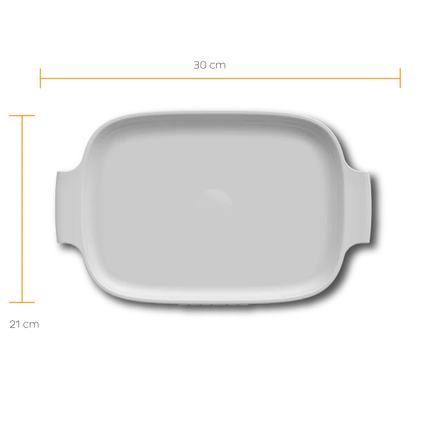 Travessa Retangular Branca 30cm - Image 2
