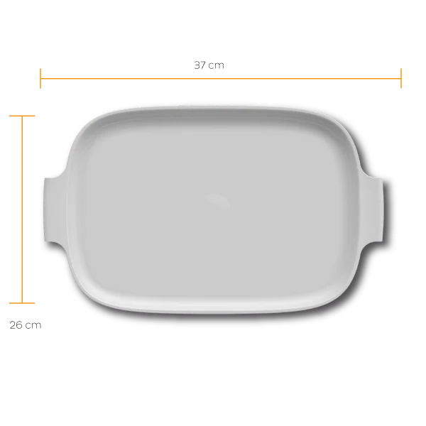 Travessa Retangular Branca 37cm - Image 2