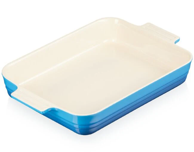 Travessa Retangular Classic Azul Marseille 32cm Le Creuset