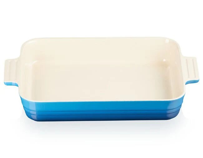 Travessa Retangular Classic Azul Marseille 32cm Le Creuset - Image 4