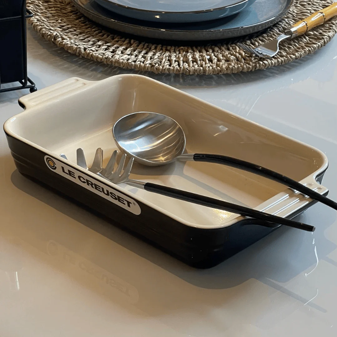 Travessa Retangular Classic Preto 26cm Le Creuset