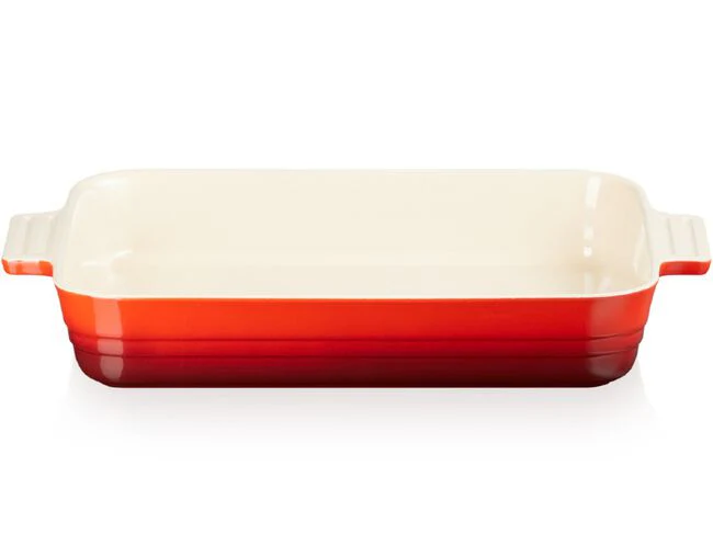 Travessa Retangular Clássica Vermelha 32cm Le Creuset - Image 4
