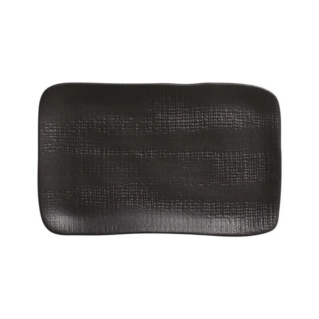 Travessa Retangular Juta Matte Preto 27cm - Image 4