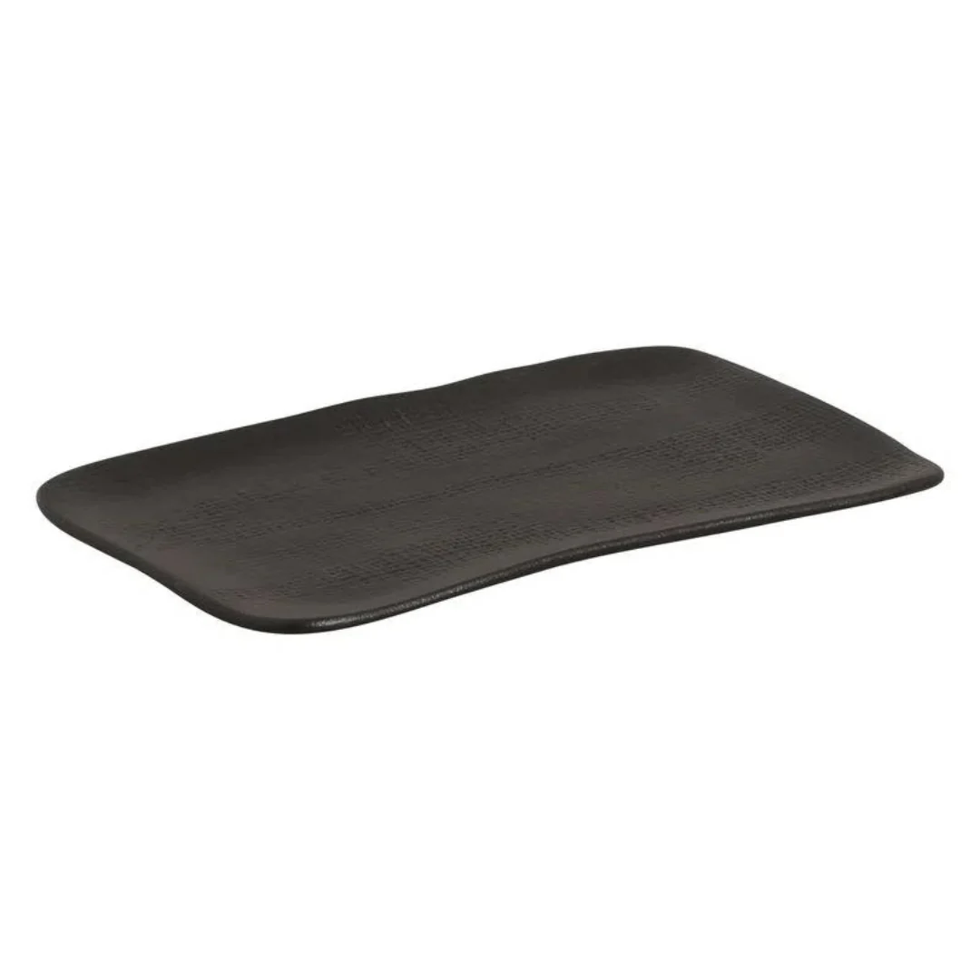 Travessa Retangular Juta Matte Preto 27cm - Image 5
