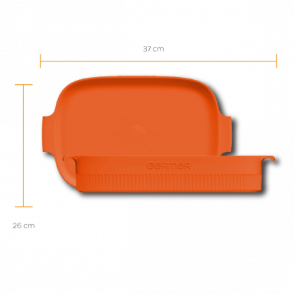 Travessa Retangular Laranja 37cm - Image 2
