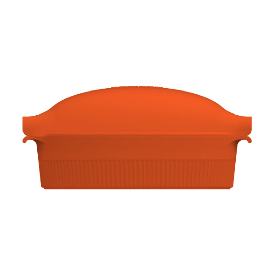 Travessa Roaster com Tampa Laranja 35cm