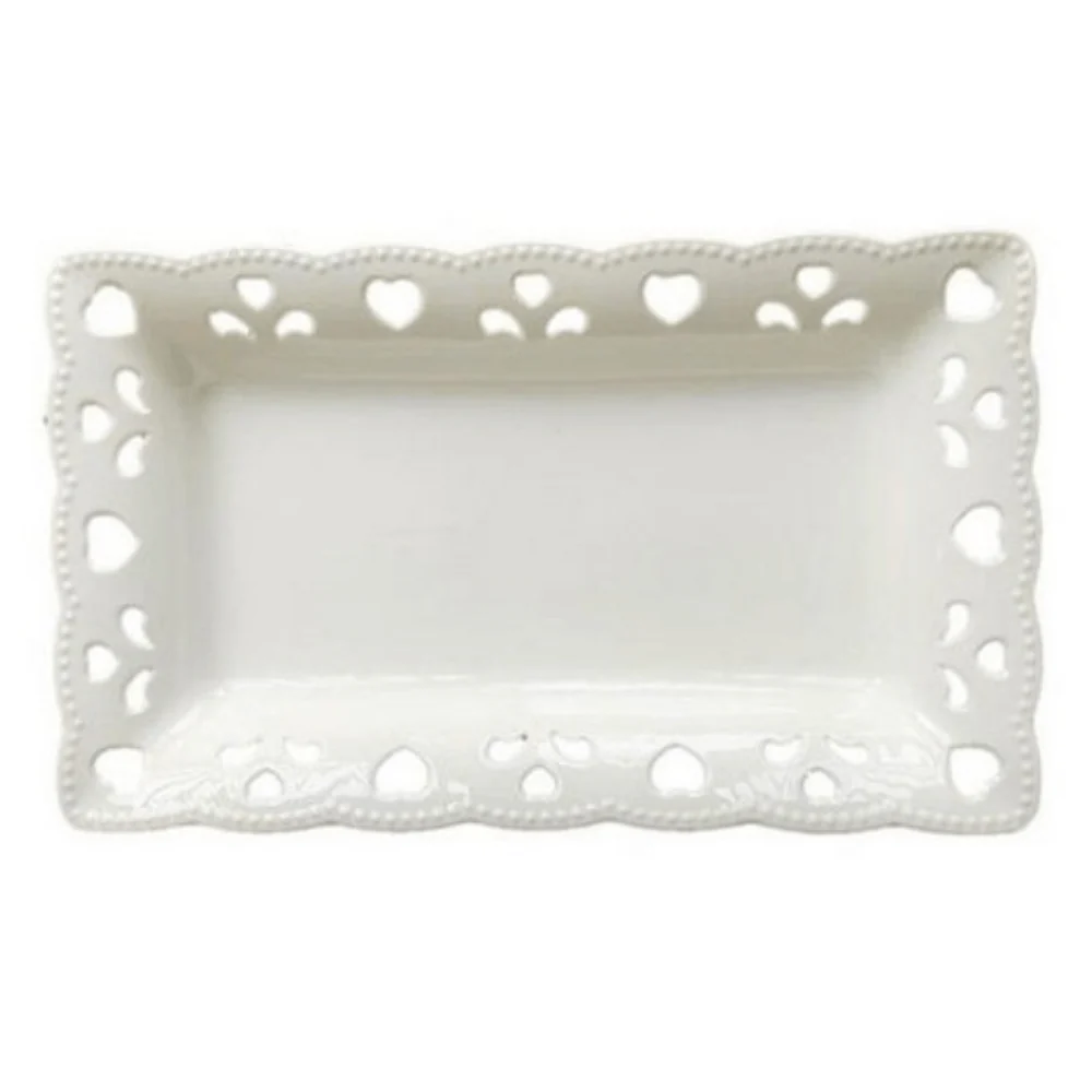 Travessa em Porcelana Branca - 35,6 cm