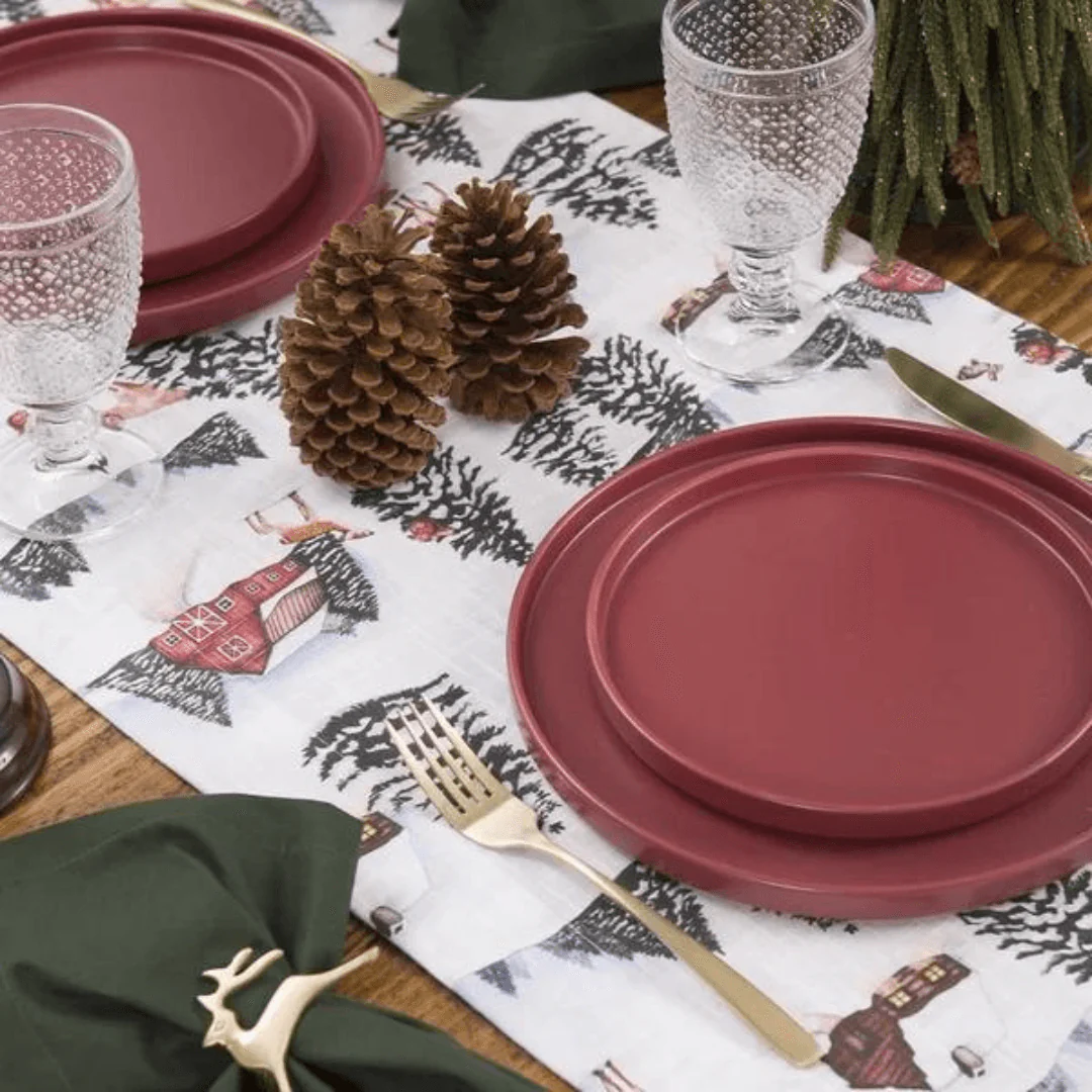 Trilho de Mesa Coloratta Bosque 170cm x 45cm Natal - Image 2