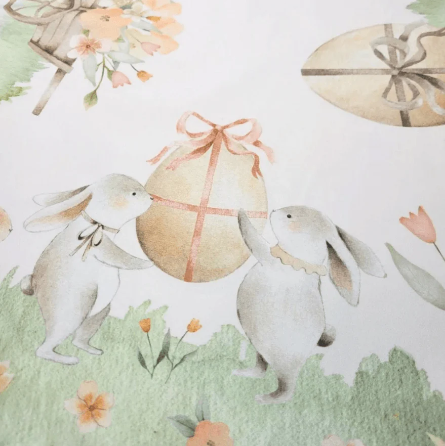 Trilho de Mesa Estampado Coelho Jardim Páscoa 46cm x 143cm - Image 2