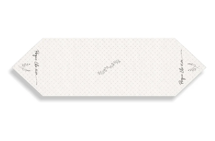 Trilho de Mesa Porque Ele Vive Franja 150cm x 43,5cm