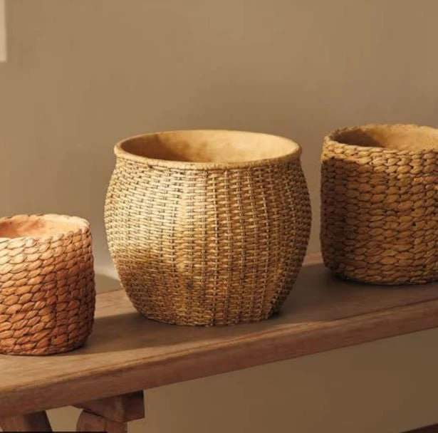 Vaso Cachepot em Cimento Estilo Cesta 16 cm - Image 2