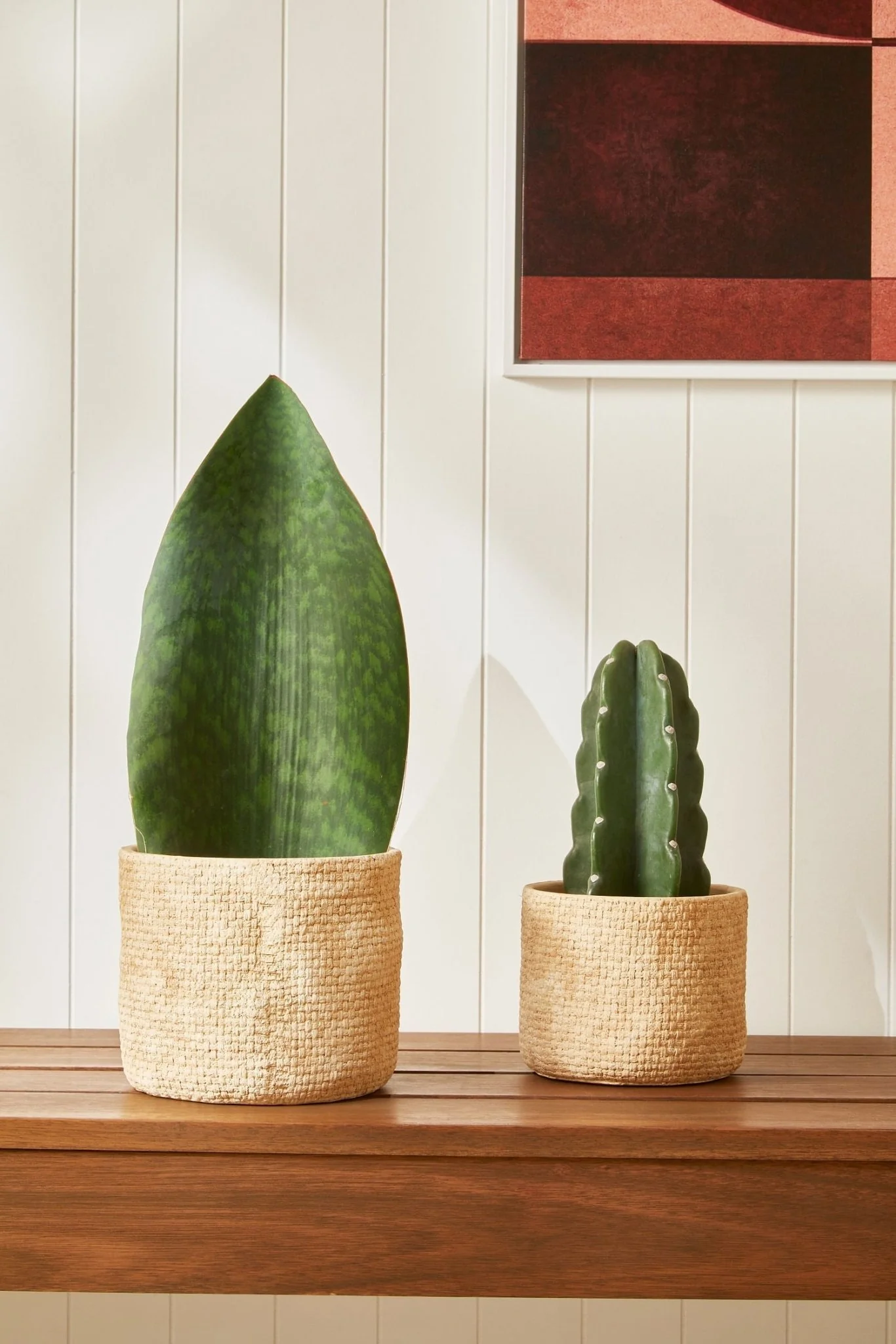 Vaso Cachepot em Cimento Estilo Trançado 17cm Mart - Image 2