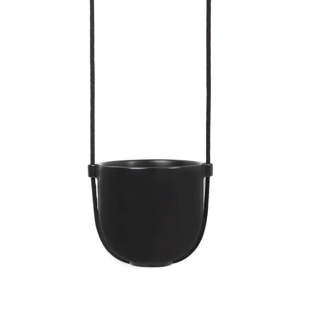 Vaso Cachepot Suspenso Preto - Image 4