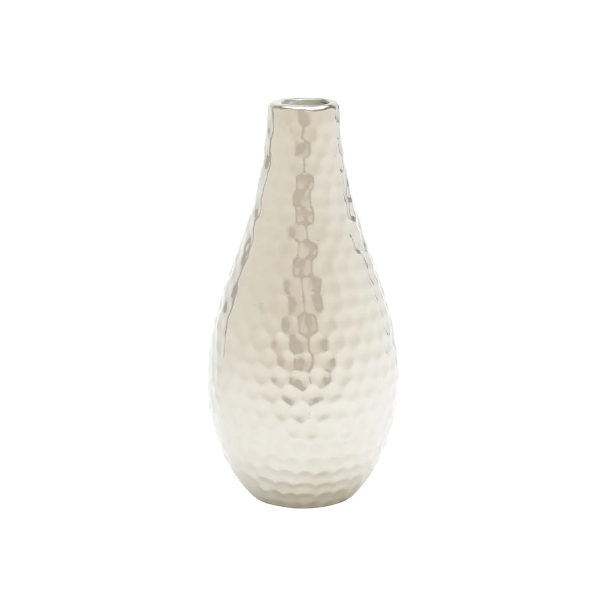 Vaso em Cerâmica Cromado 20cm x 10cm - Image 3