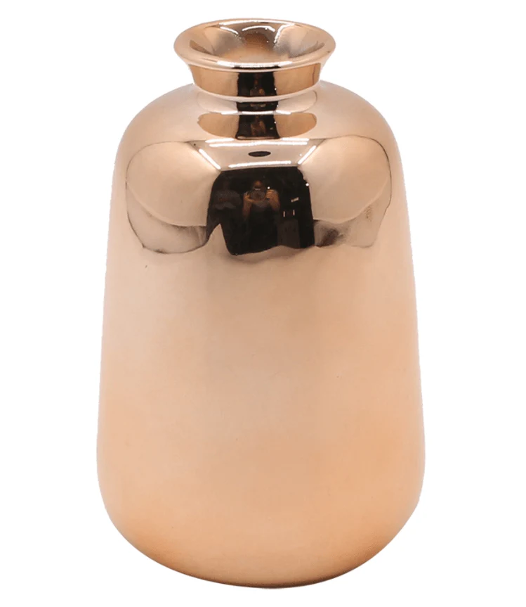 Vaso de Cerâmica Rose Gold 10cm