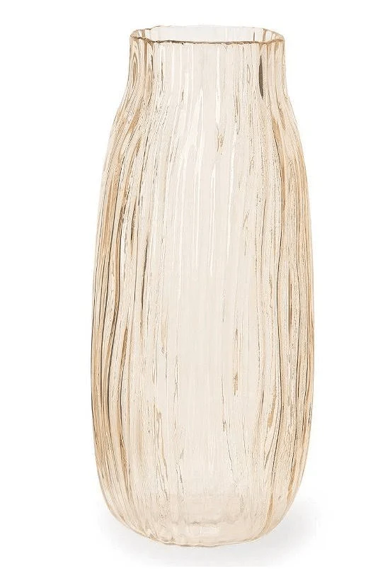 Vaso de Vidro Âmbar 31cm