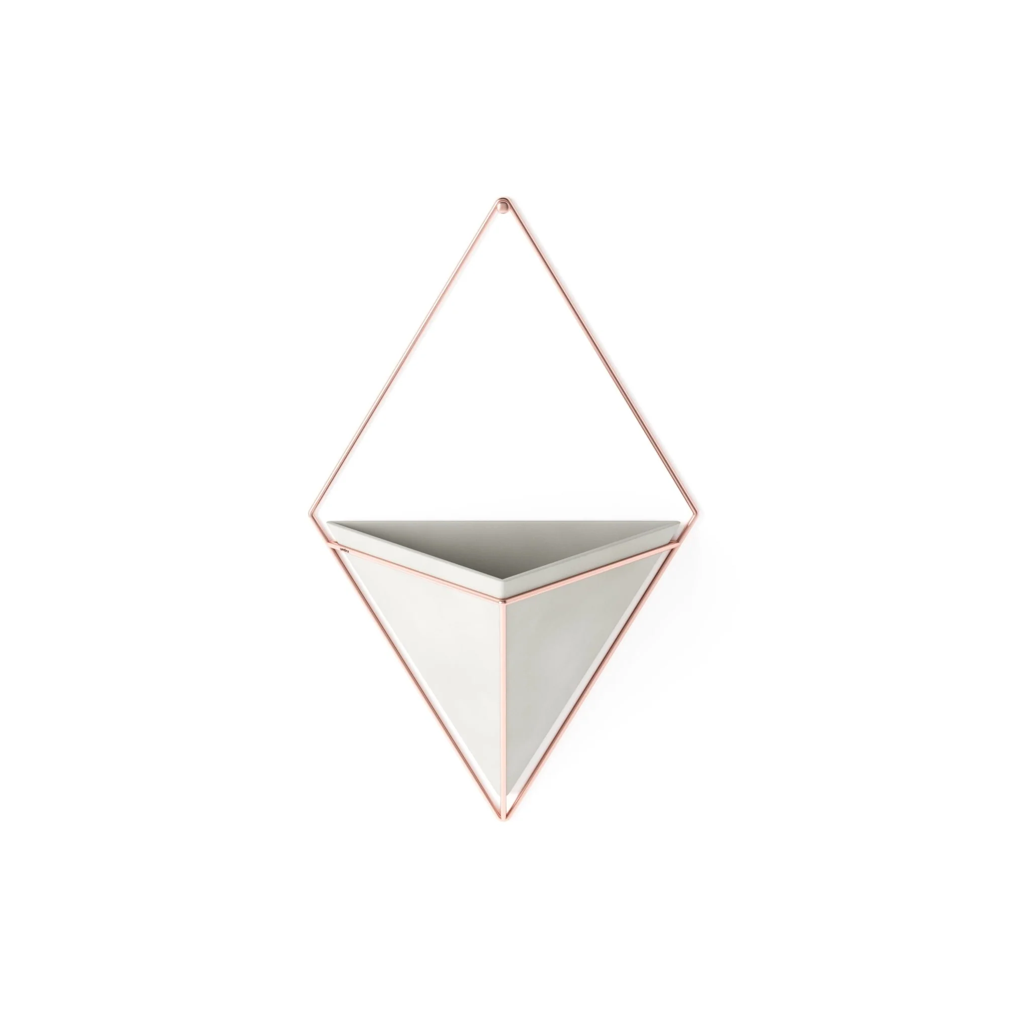 Vaso Decorativo Cachepot de Parede Triangular de Concreto 18 cm x 11,5 cm - Image 4