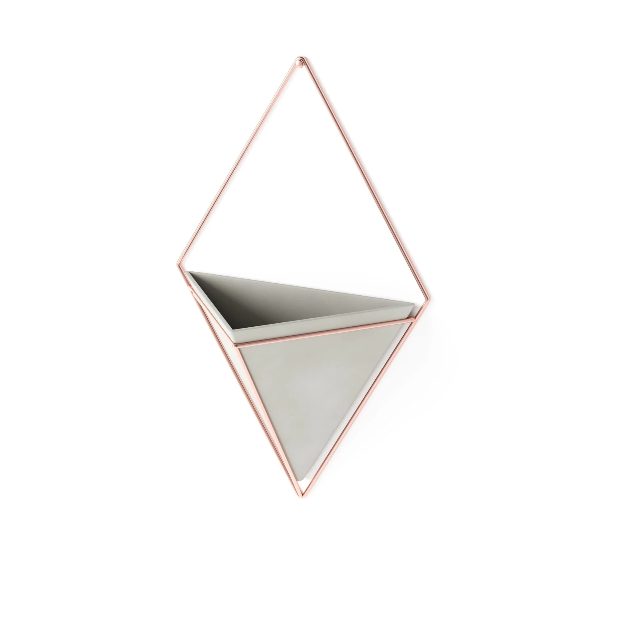 Vaso Decorativo Cachepot de Parede Triangular de Concreto 18 cm x 11,5 cm - Image 5