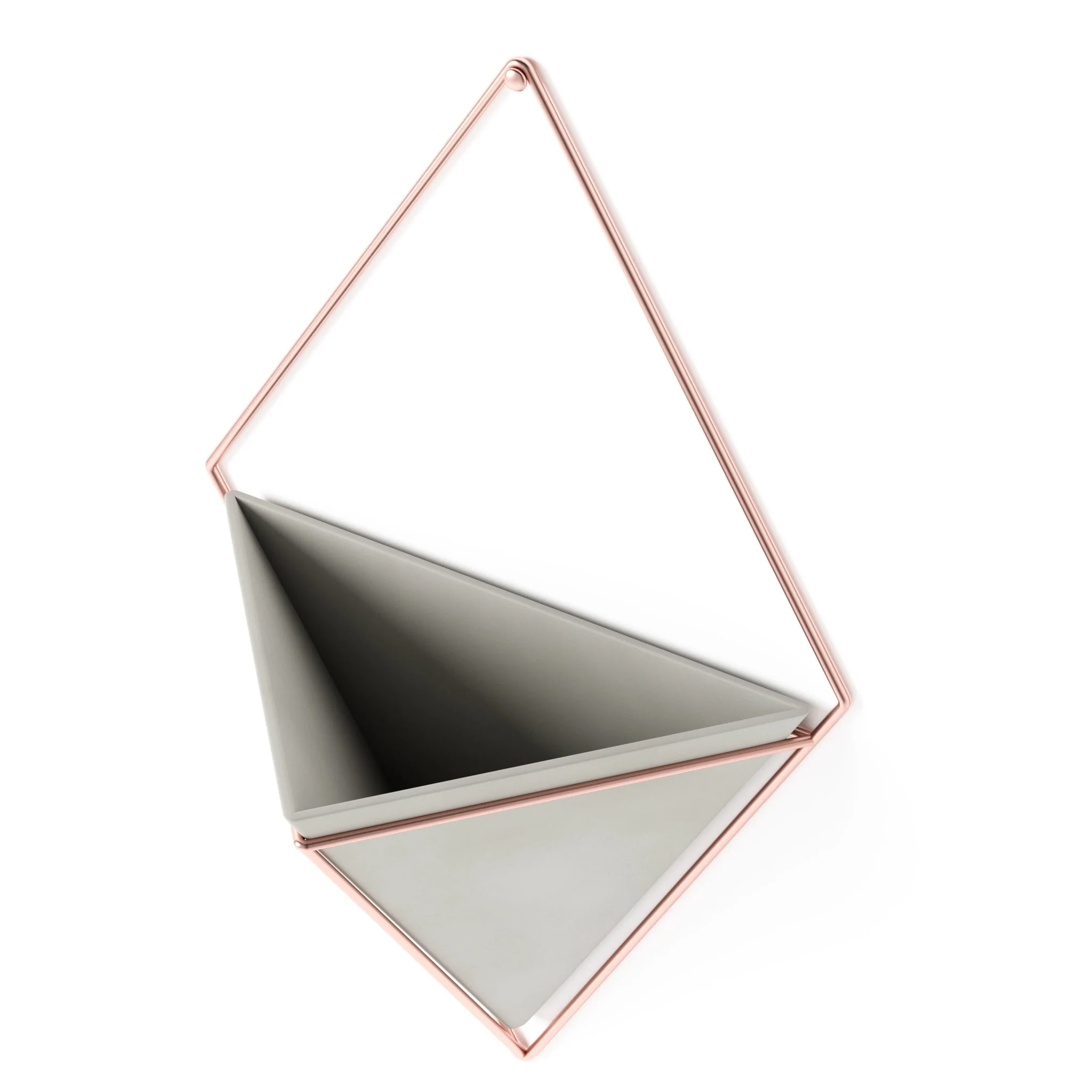 Vaso Decorativo Cachepot de Parede Triangular de Concreto 18 cm x 11,5 cm - Image 6