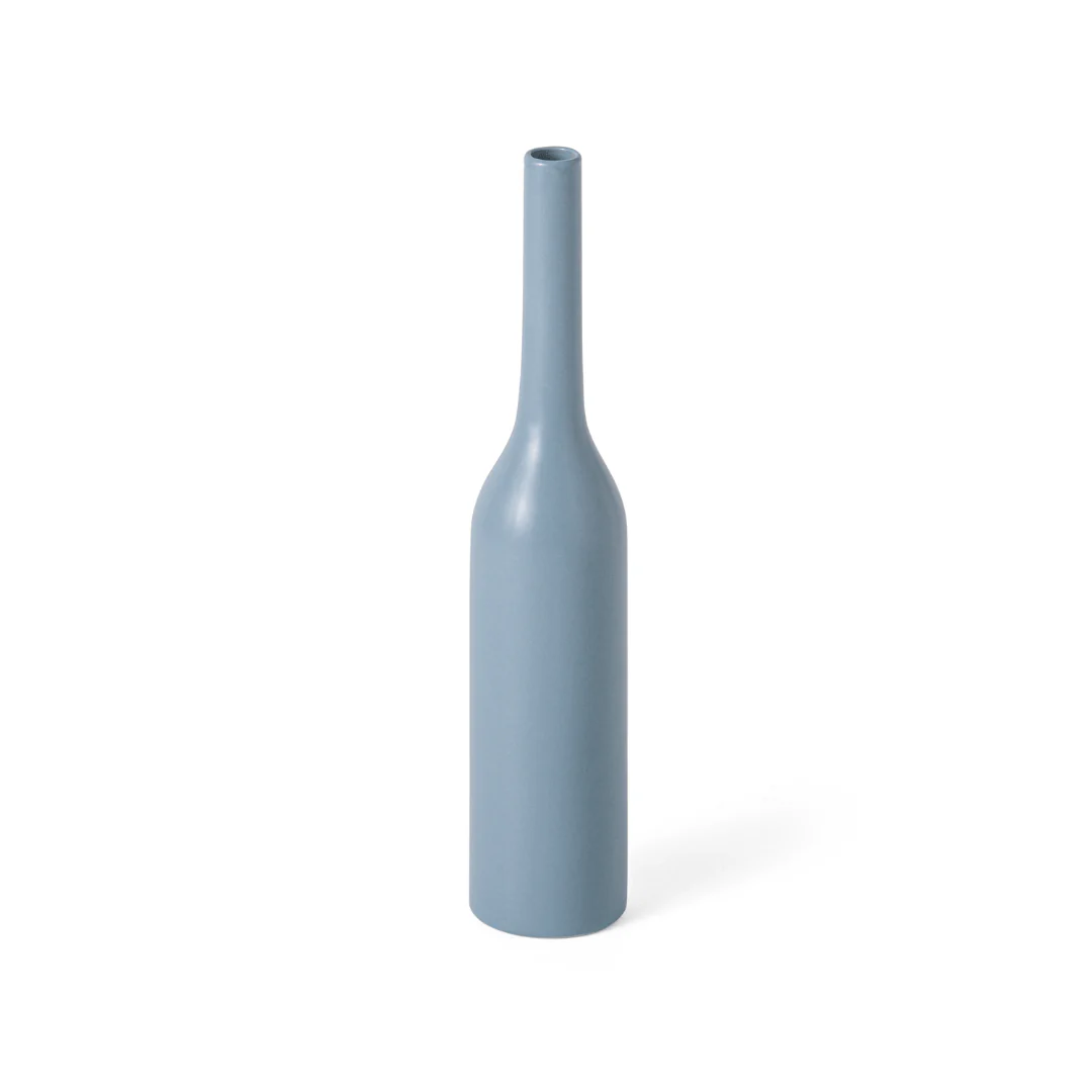 Vaso Decorativo em Cerâmica Azul 23cm