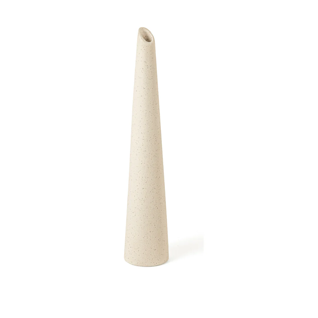 Vaso Decorativo em Cerâmica Branco 30cm