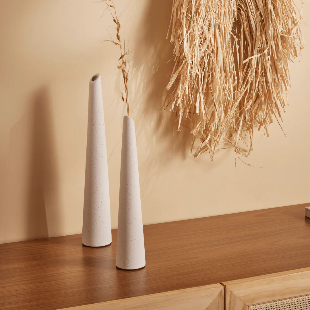 Vaso Decorativo em Cerâmica Branco 36,5 - Image 2