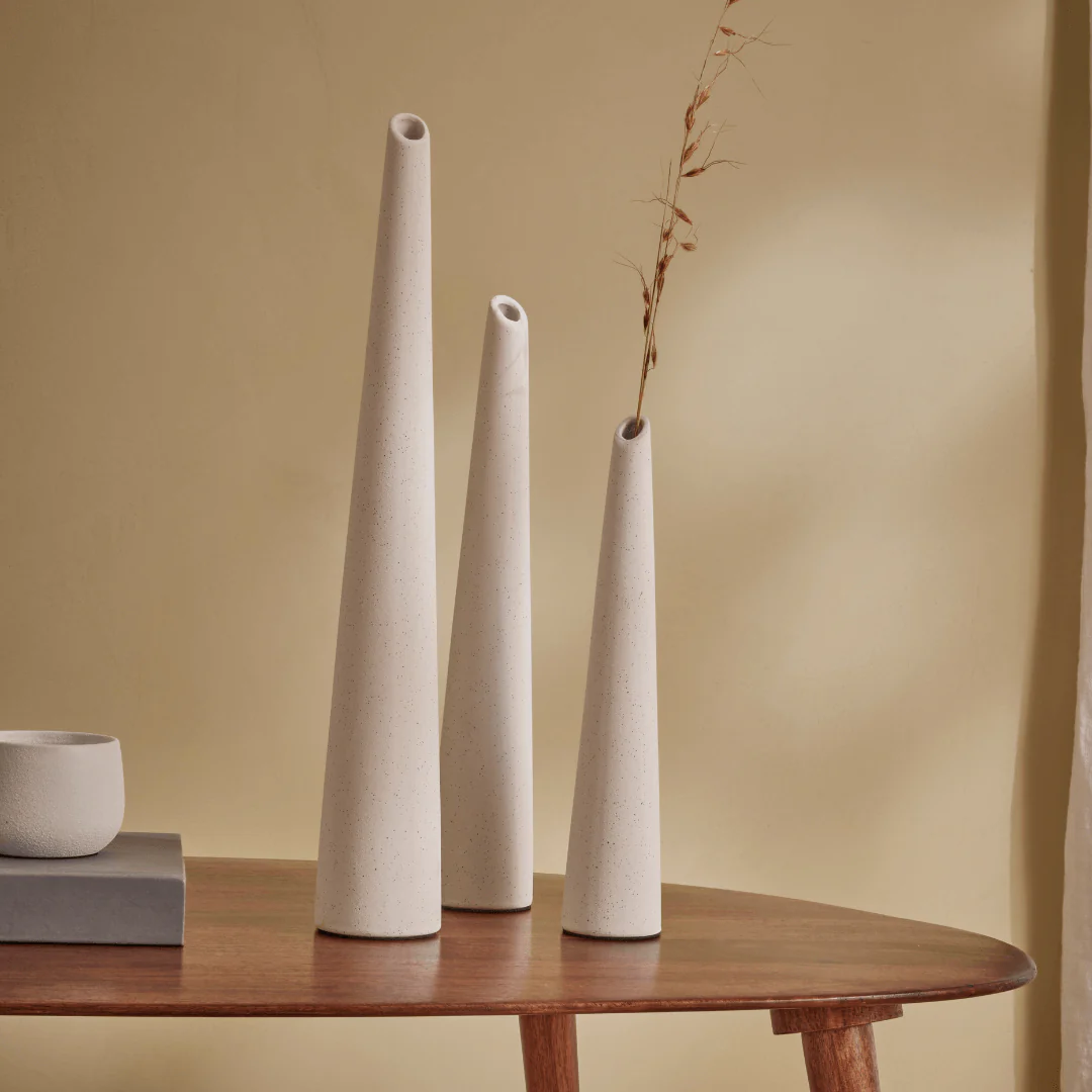 Vaso Decorativo em Cerâmica Branco 36,5 - Image 3