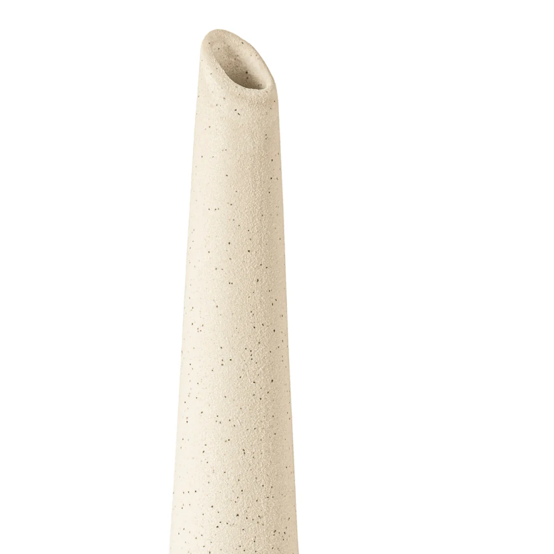 Vaso Decorativo em Cerâmica Branco 46,5cm - Image 4