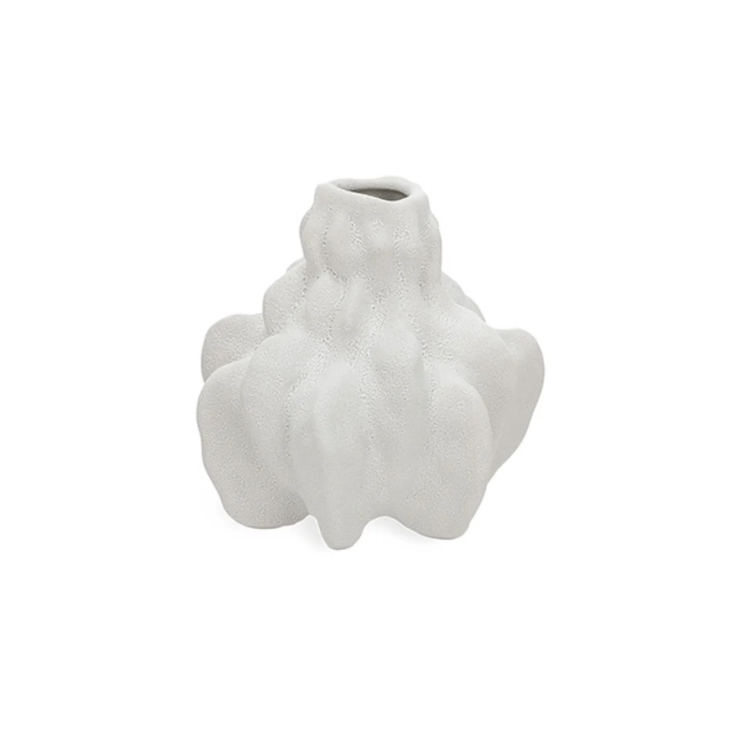Vaso Decorativo em Cerâmica Cinza 13,5cm M - Image 3