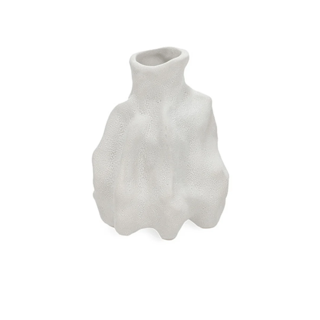 Vaso Decorativo em Cerâmica Cinza 16cm G - Image 3