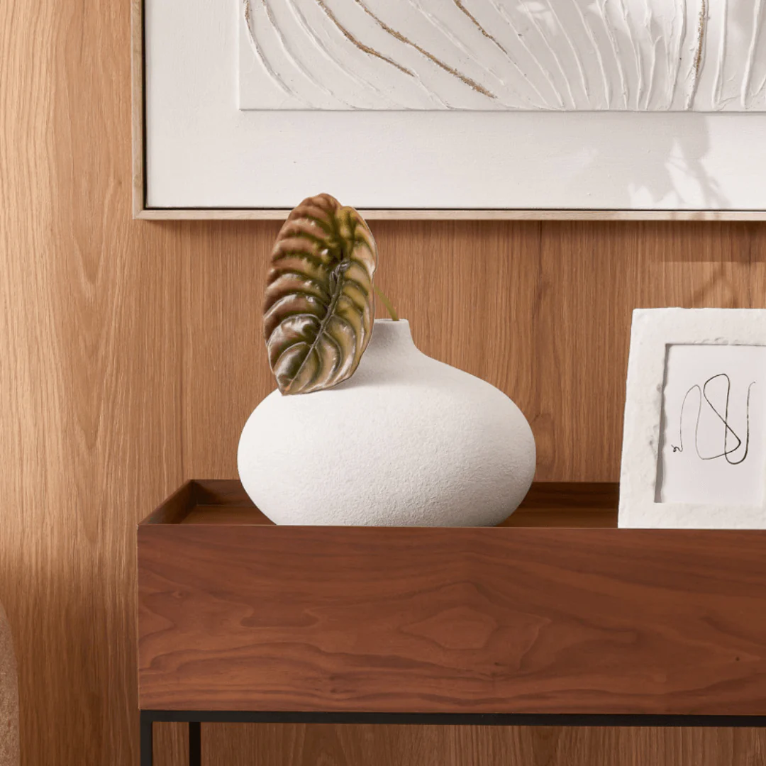 Vaso Decorativo em Cerâmica Cinza 26cm - Image 3