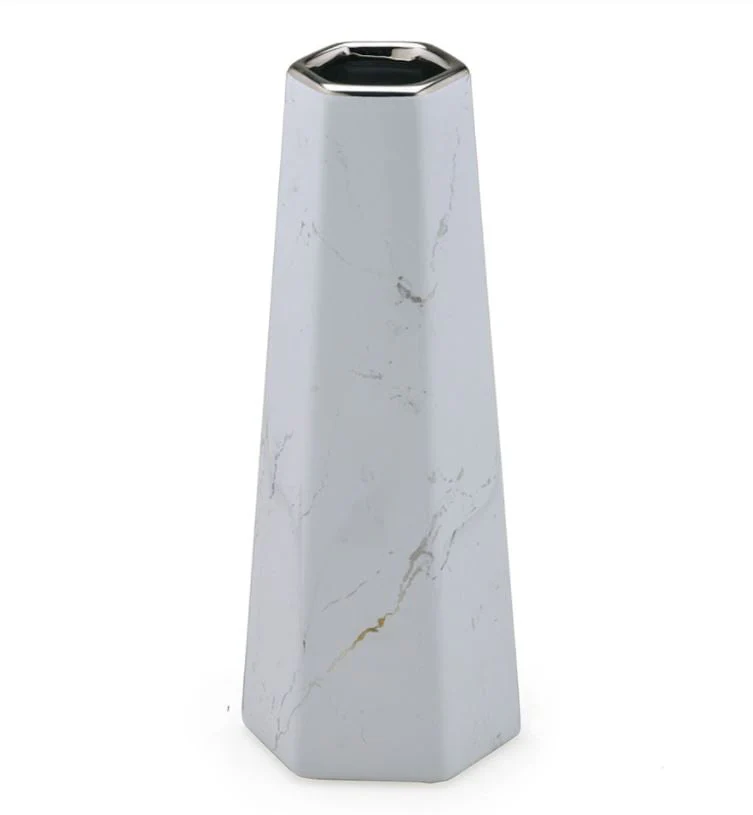 Vaso Decorativo Pilar Cromado 25cm x 10cm