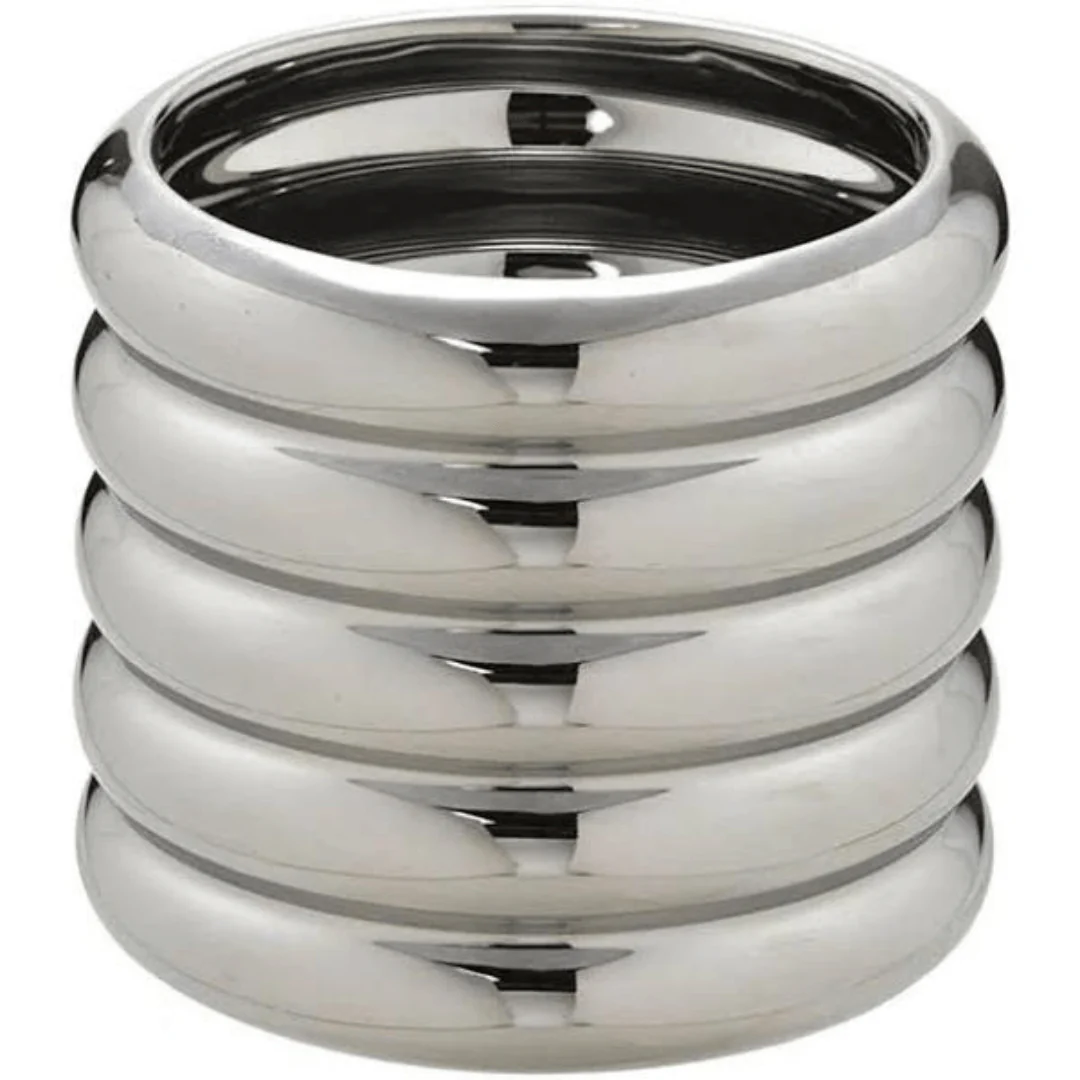 Vaso Decorativo Redondo Cromado 11,5cm
