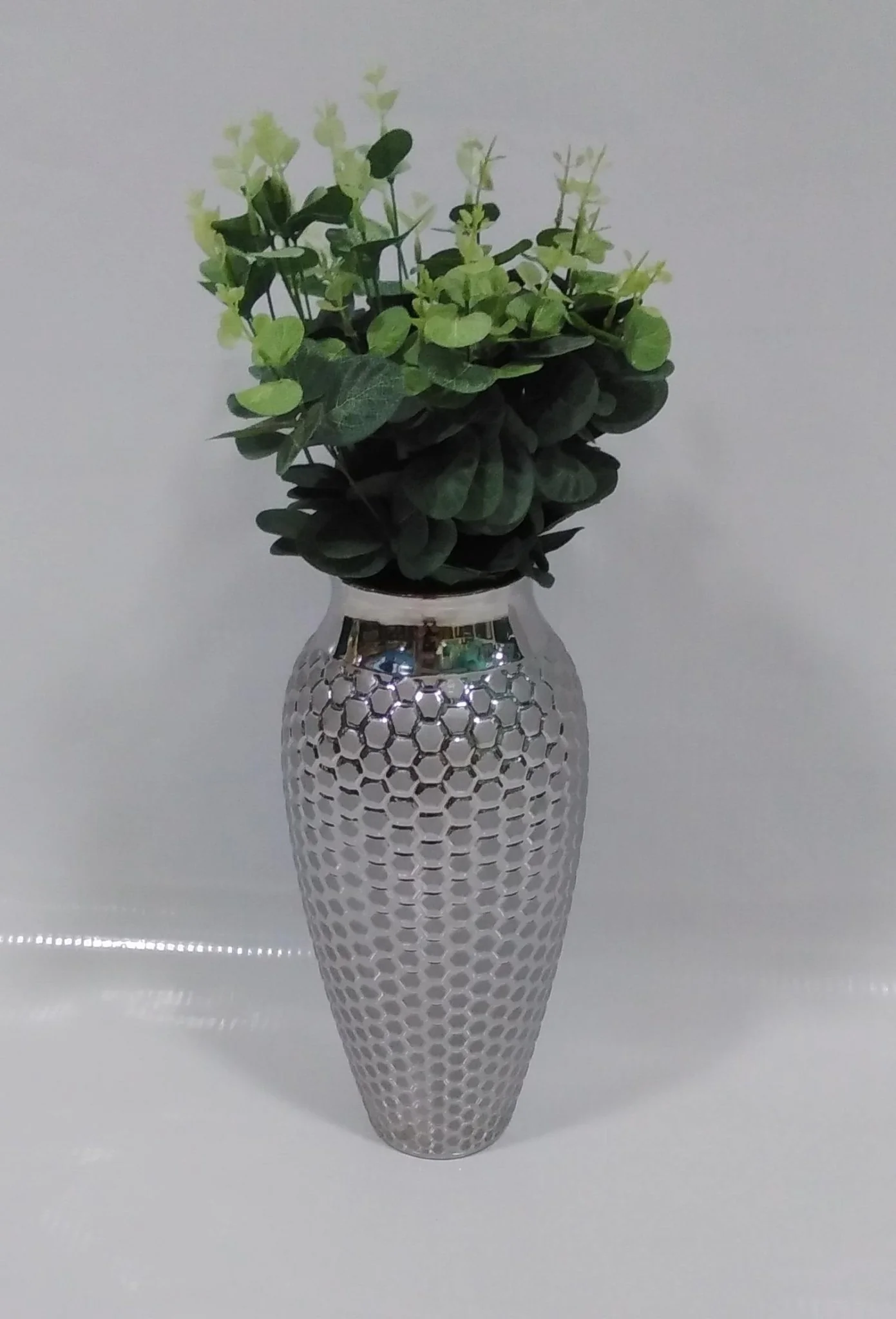 Vaso Decorativo Redondo Cromado 34cm - Image 3