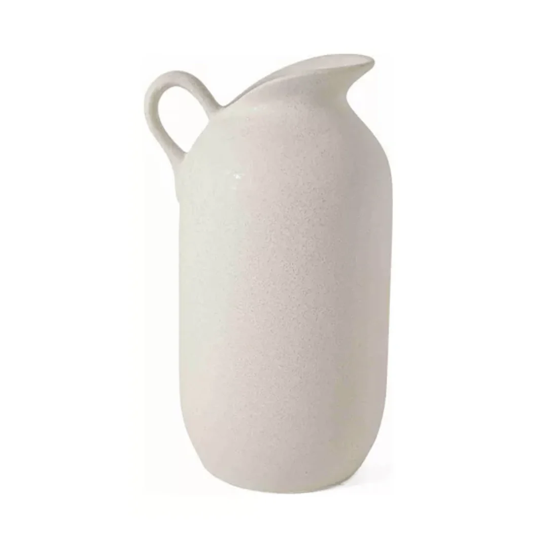 Vaso em Cerâmica com Alça Branca 32cm - Image 2