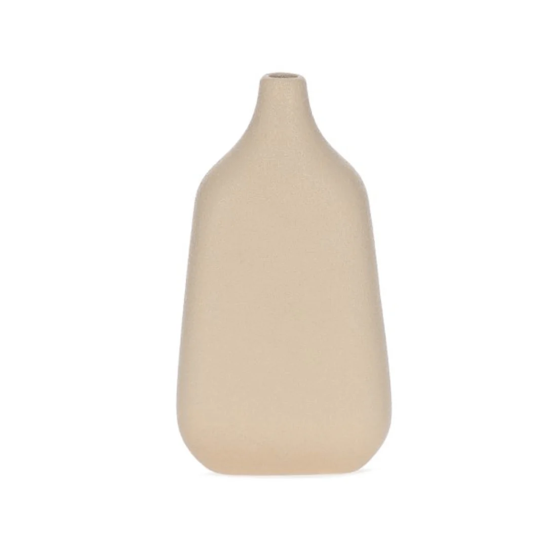 Vaso em Cerâmica Retangular Bege 27,5cm - Image 3