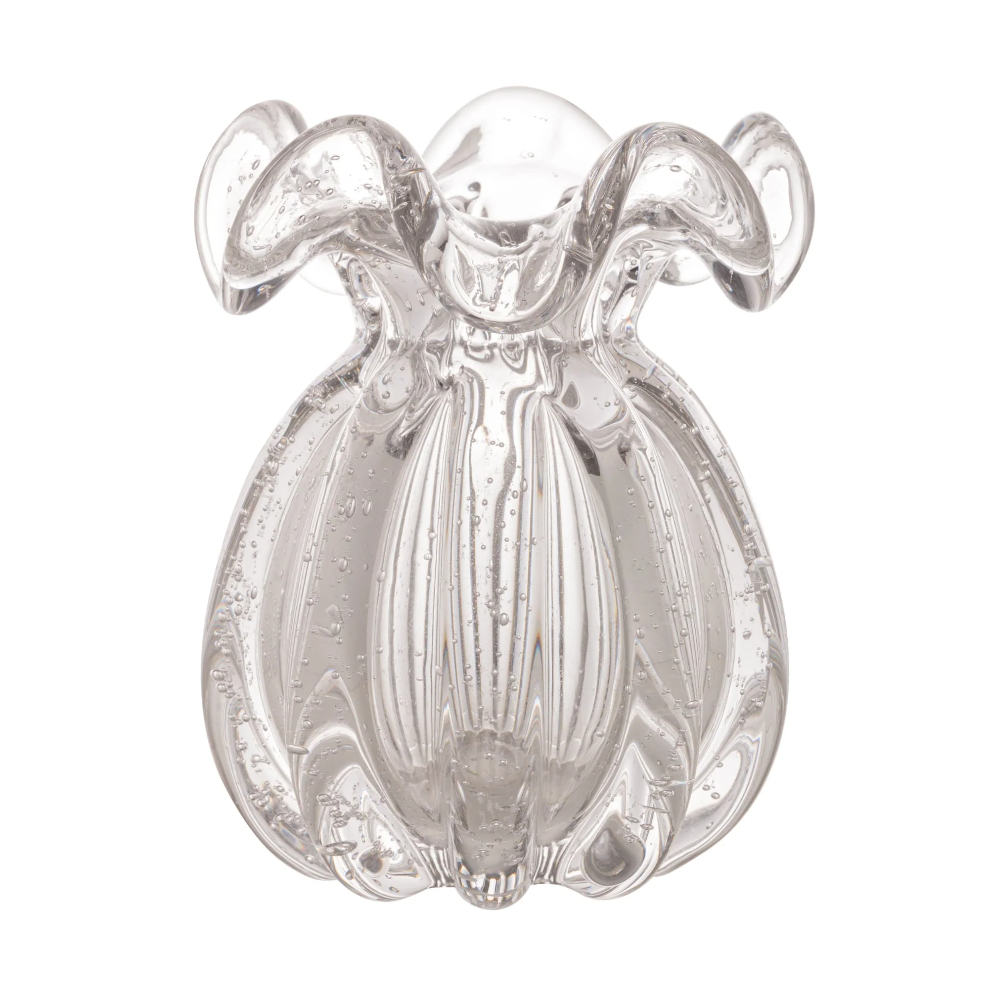 Vaso Murano Trouxinha de Vidro Italy 17cm