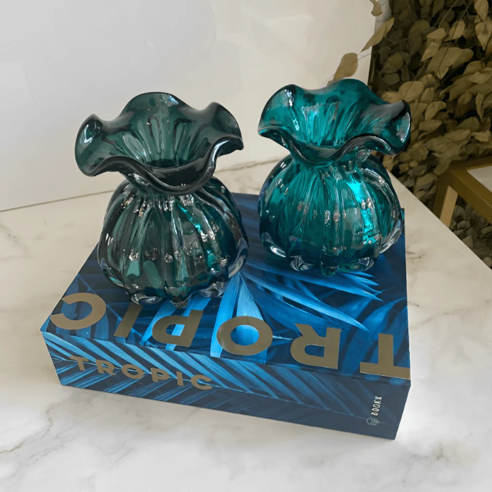 Vaso Murano Trouxinha de Vidro Italy Azul Marinho - 13cm - Image 2
