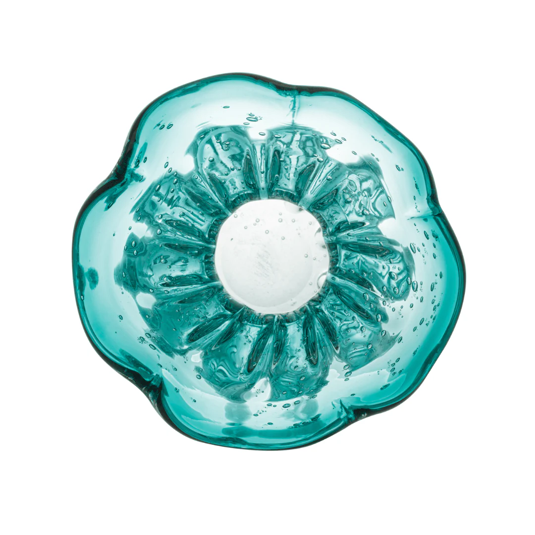 Vaso Murano Trouxinha de Vidro Italy Azul Verde Tiffany 13 cm - Image 6