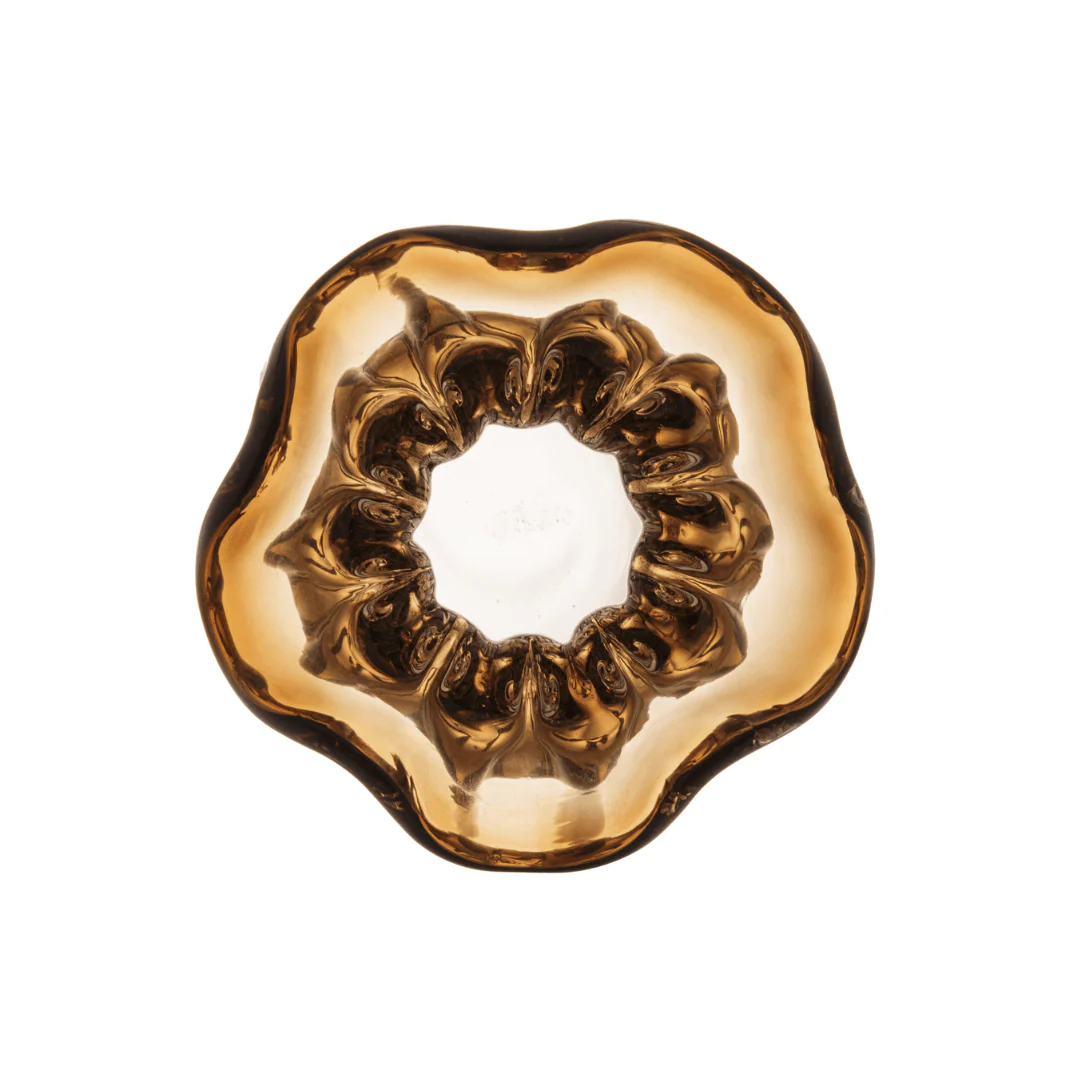 Vaso Murano Trouxinha de Vidro Italy Marrom 11 cm - Image 3